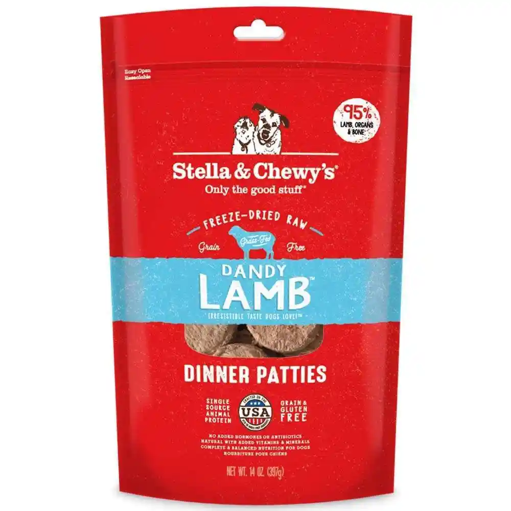 Dinner Patties Dandy Lamb Gf Fd Raw Dog Food 14-oz