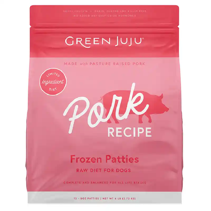 Green Juju Frozen Pork Patties 6 Lbs