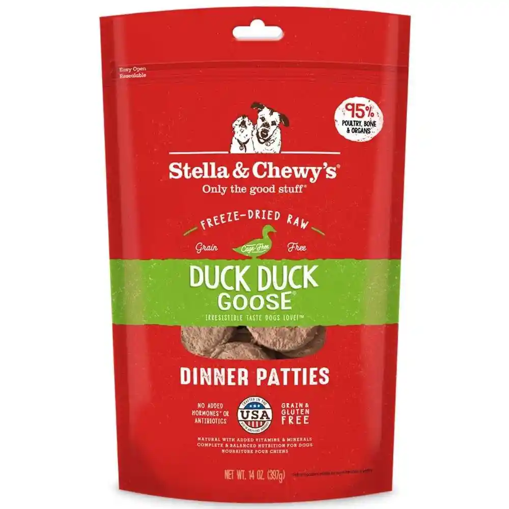 Dinner Patties Duck Goose Gf Fd Raw Dog Food 14-oz