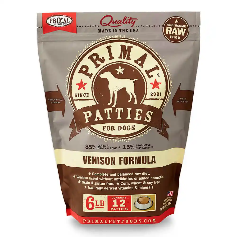 Raw Frozen Canine Venison Nuggets Dog Food 6-lb