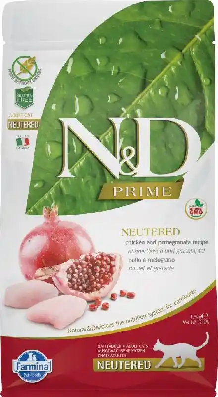 Farmina N&d Cat Neutered Ckn & Pomegranate 3.3 Lbs