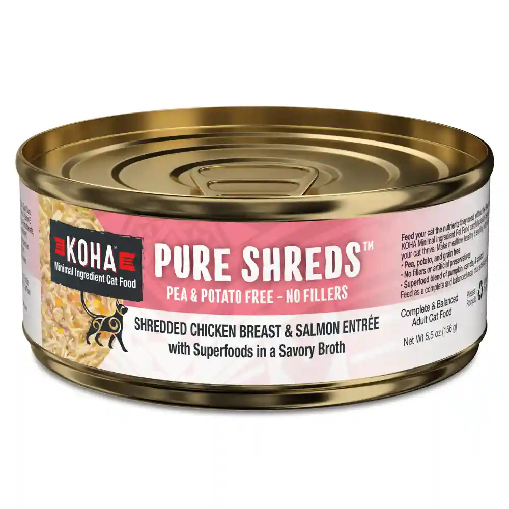 Koha Pure Shreds Shredded Chicken/salmon 5.5-oz