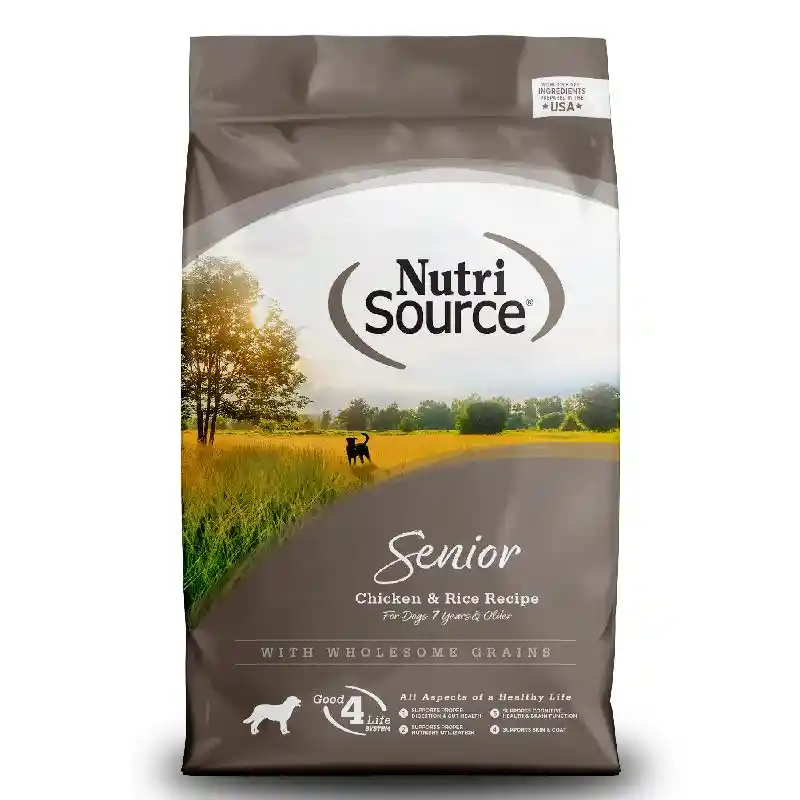 Nutrisource Dog Senior Chicken & Rice 26-lb