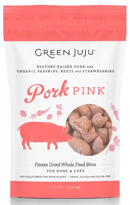 Green Juju Pork Pink Freeze-dried Food Bites 3-oz