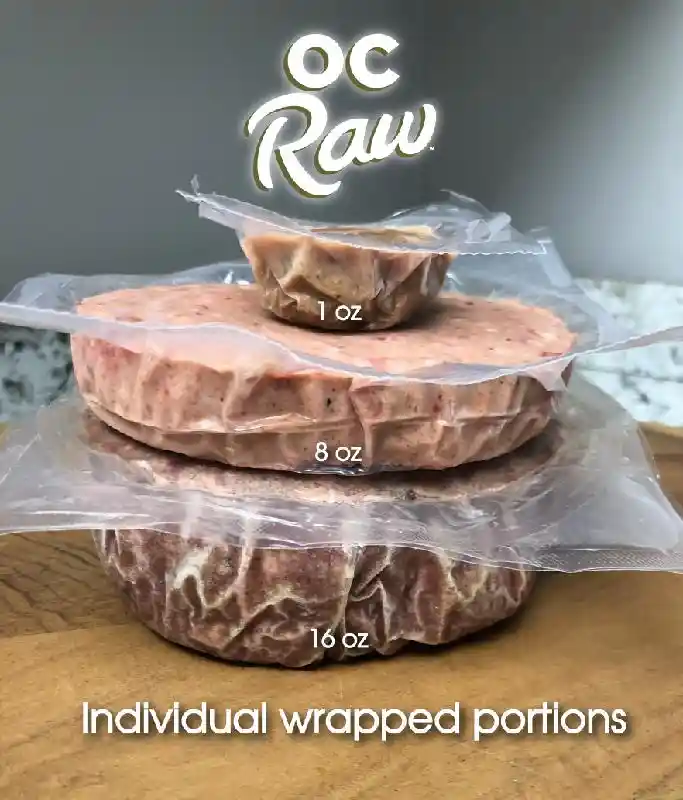 Oc Rabbit & Prod Patties 6.5 Lbs