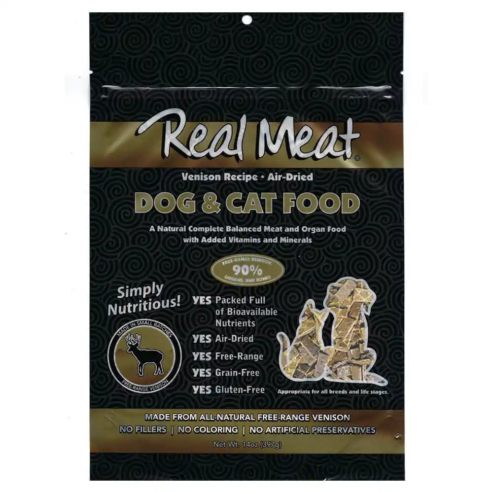 Real Meat Dog & Cat Ad Gf Venison 14 Oz