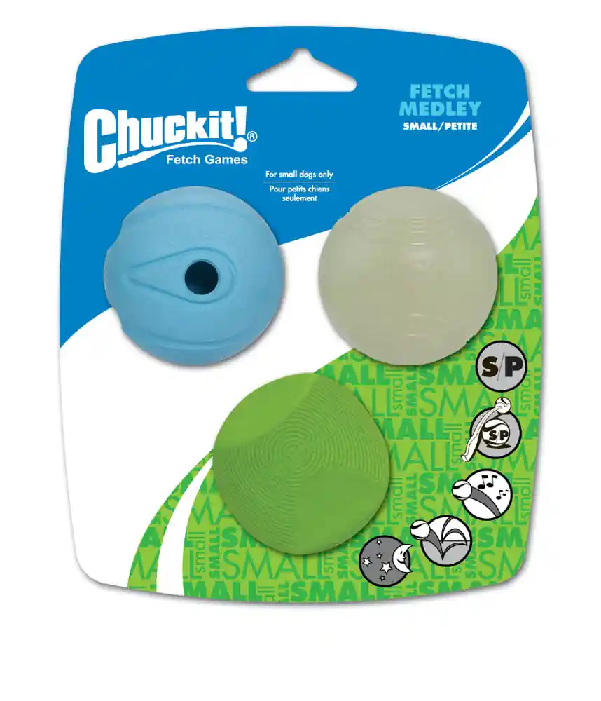 Can Toy Fetch Medley Small 3 Pk