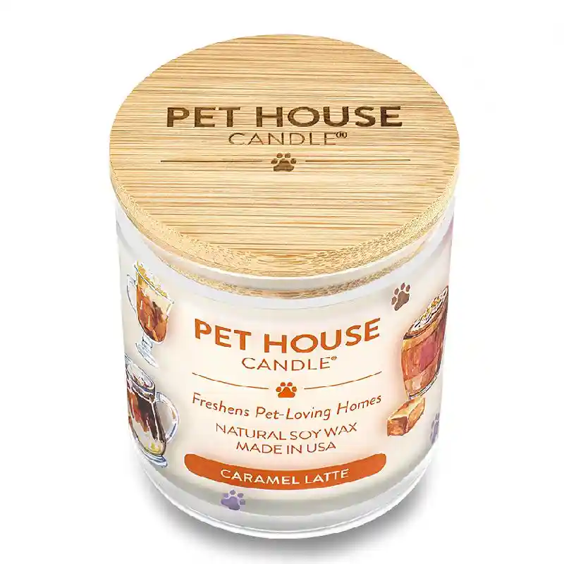 Pet House Candle Caramel Latte 9 Oz 3/case Autumn