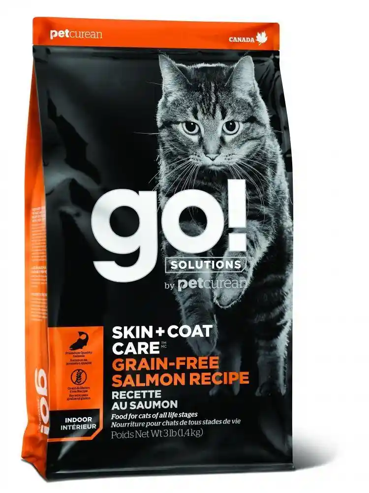 Go! Gf Skin + Coat Care Slmn Cat Food 3-lb