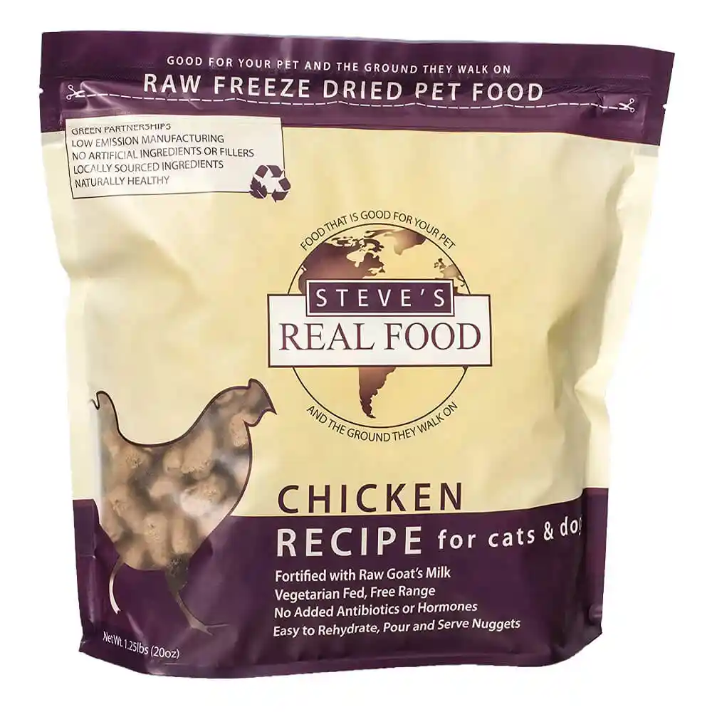 Steve's Real Food Freeze Dried Chicken 1.25 Lbs