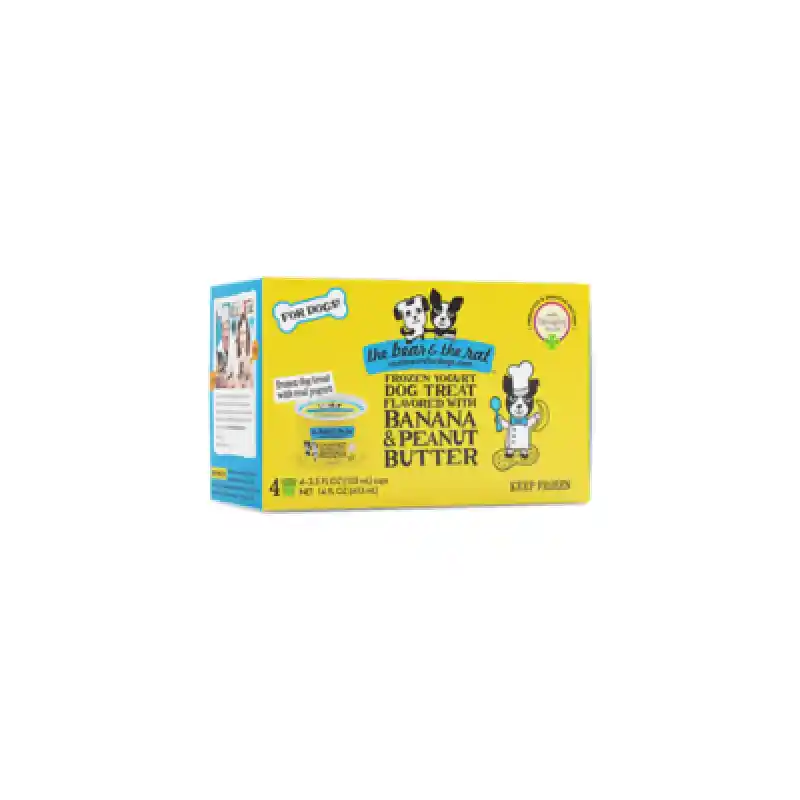 The Bear & The Rat Banana/pb Frzn Yogt 3.5-oz 4-pk
