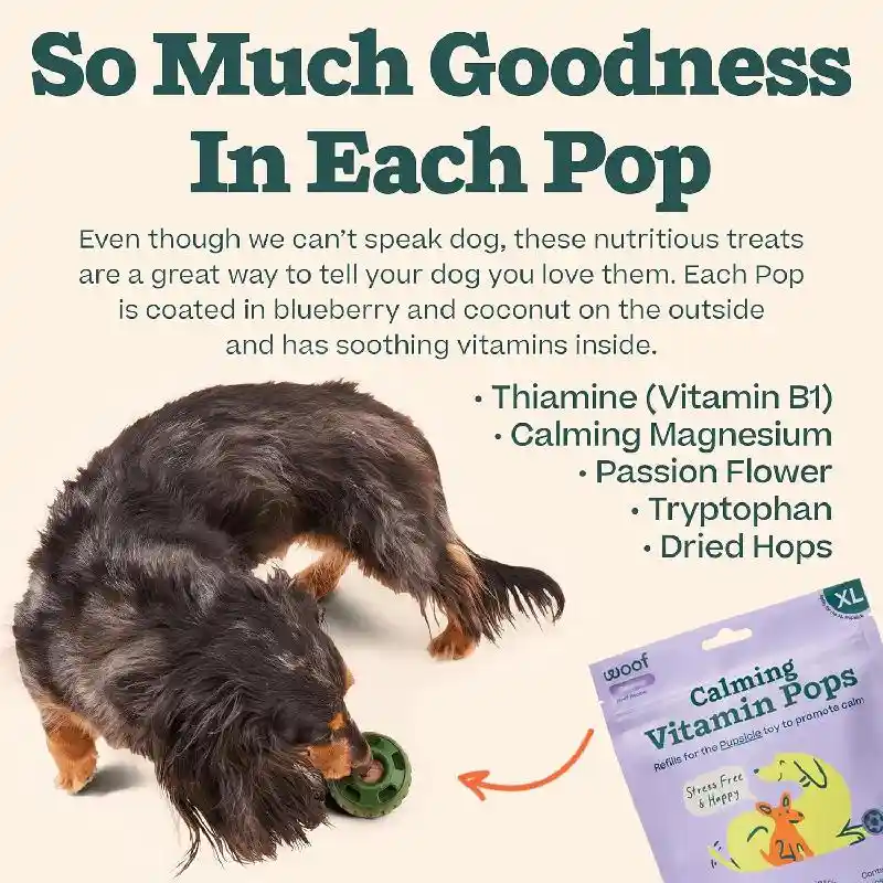 Woof Pops Beef Calming Xl 12oz