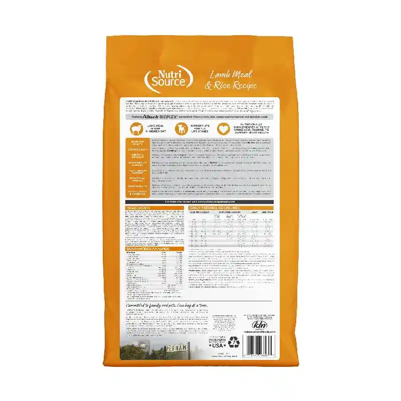 Nutrisource Dog Adult Lamb & Rice 4 Lb