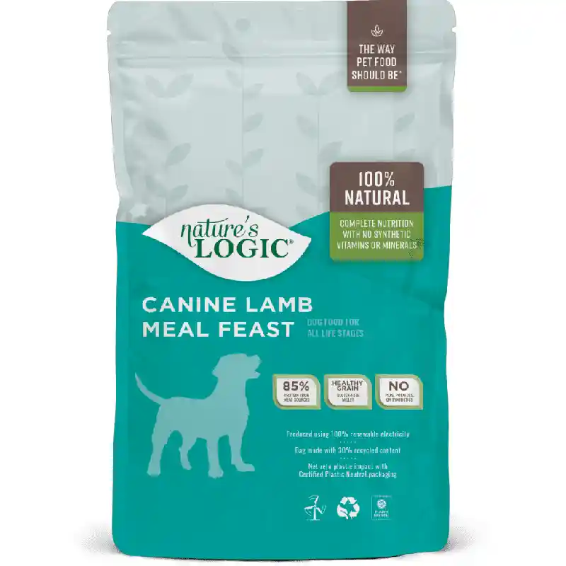 Nature's Logic Dry Kibble Dog Food, Lamb 25-lb