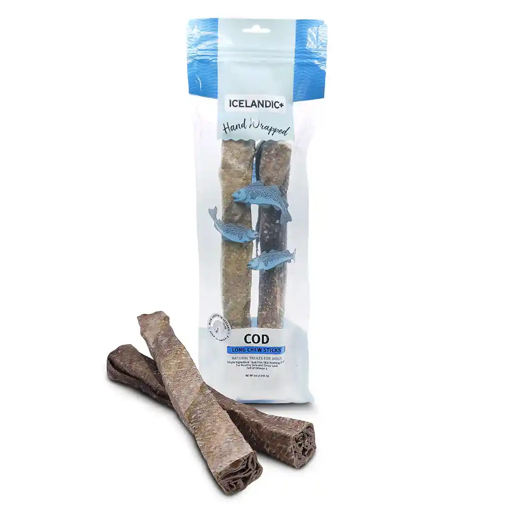 Icelandic+ Cod Skin Chew Stick 10" 2pk