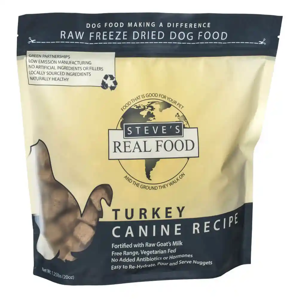 Steve's Real Food Freeze Dried Turkey 1.25 Lbs