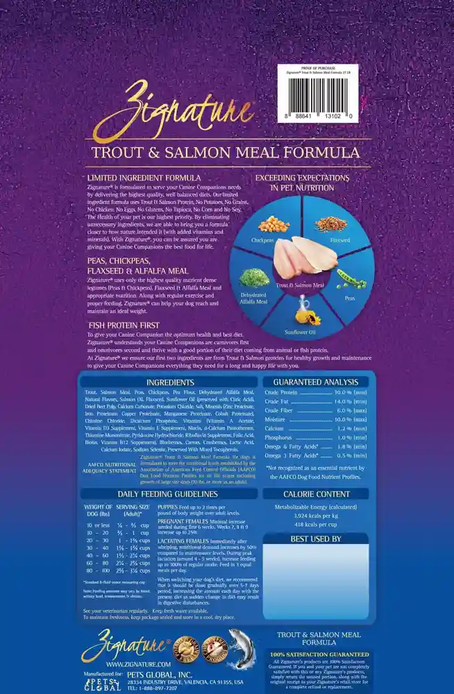 Gf Trout & Salmon Recipe Dry Dog Food 27-lb