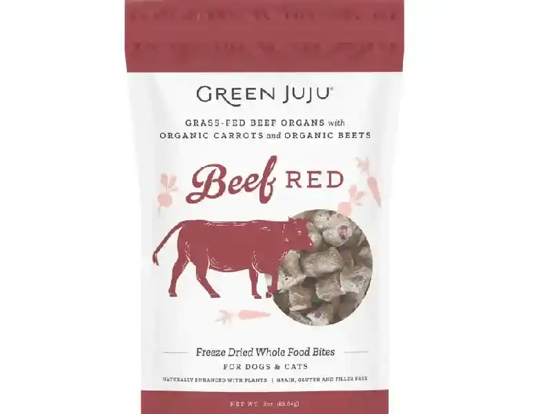 Green Juju Beef Red Frz-drd Food Bites 3-oz