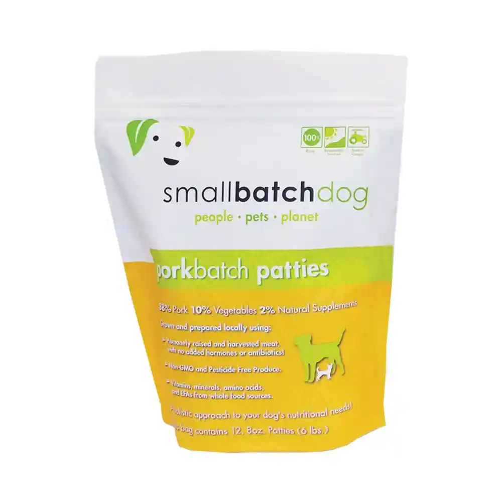 Smallbatch Dog Frozen Patties Pork 6lb