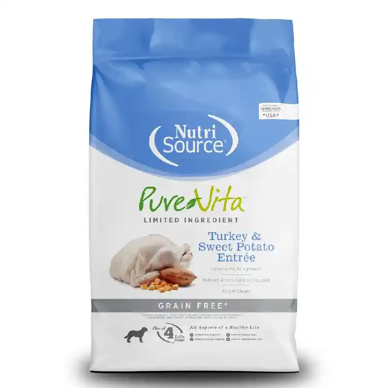 Pure Vita Grain Free Trky And Sweet Potato - 25-lb