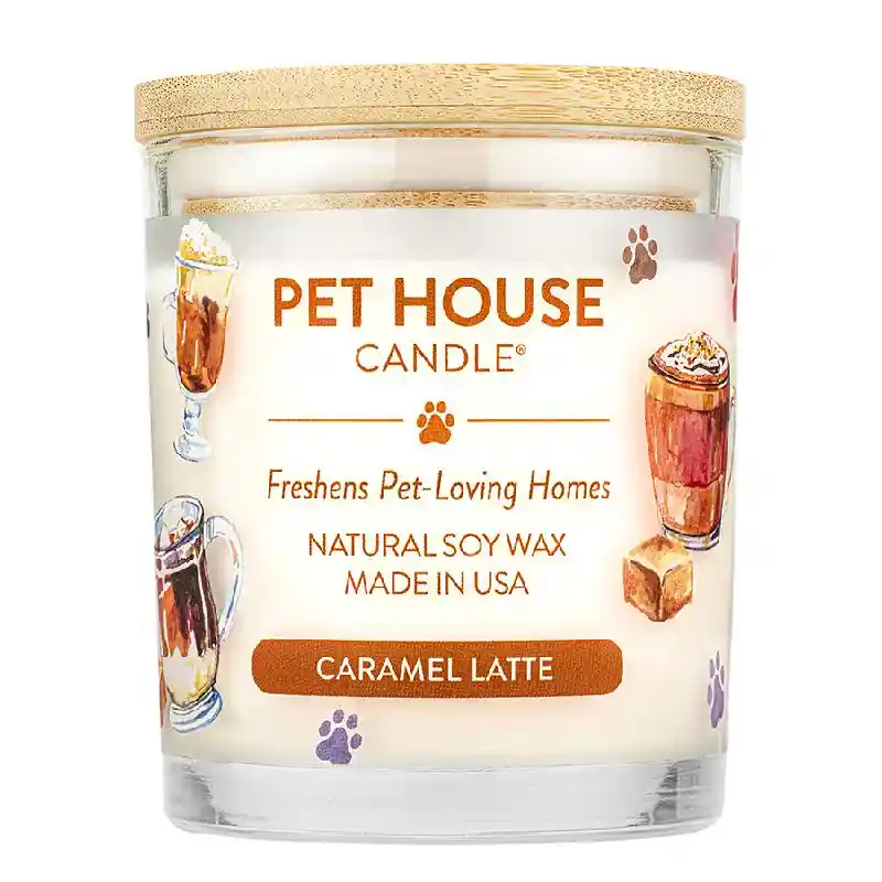 Pet House Candle Caramel Latte 9 Oz 3/case Autumn