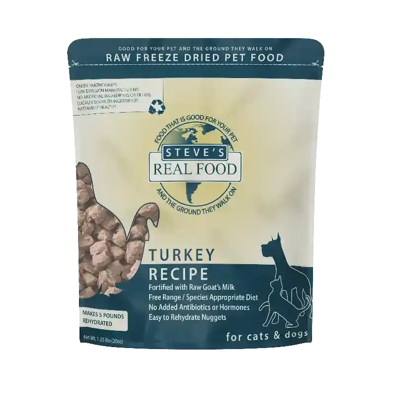 Steve's Real Food Freeze Dried Turkey 1.25 Lbs