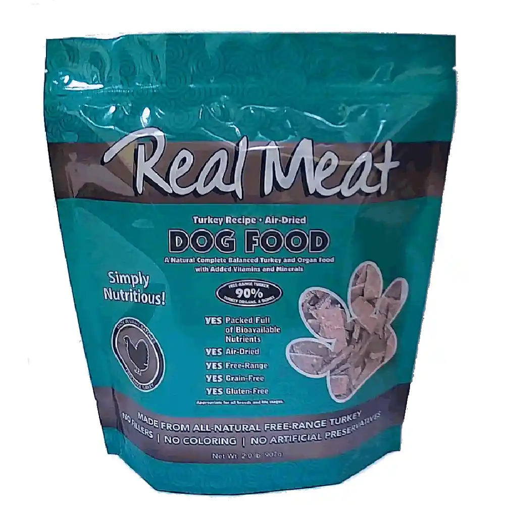 Real Meat Air Dried Turkey Food 2-lb