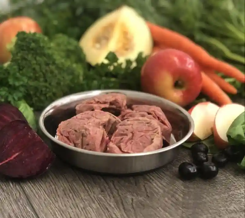 Oc Raw Dog Frozen Beef & Produce Sliders 4 Lb