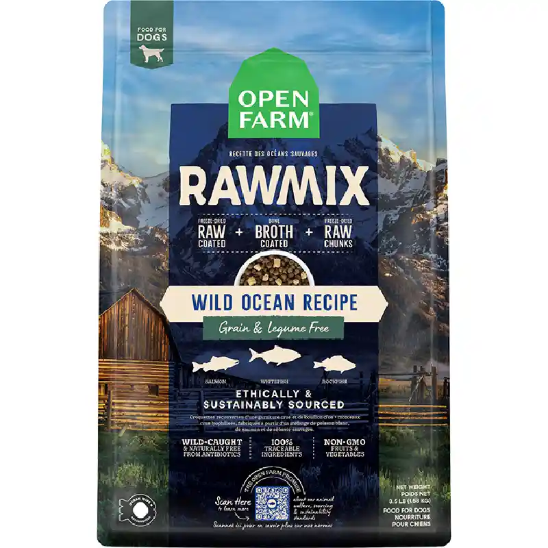 Open Farm Rawmix Wild Ocean Dog Food 20-lb
