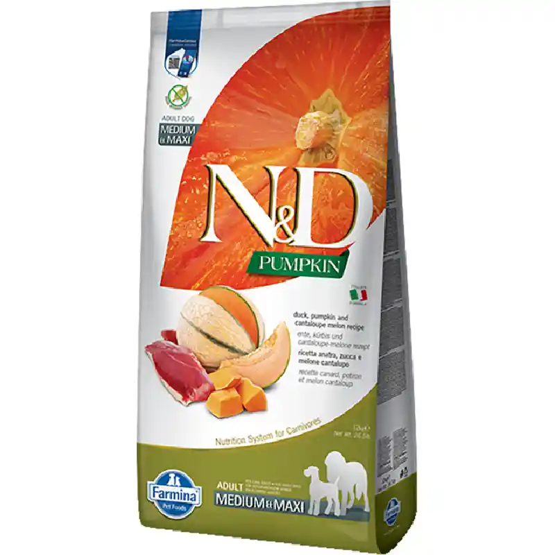 Farmina K9 N&d Ppkn Duck & Cantaloupe Ad Med/max 2