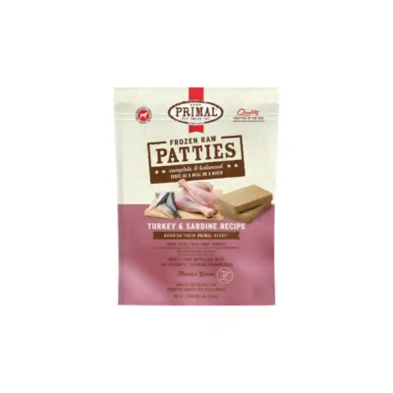 Raw Frozen Canine Trky & Sardine Nuggets Dog 6-lb