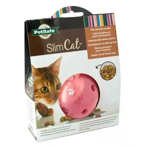 Slimcat Feeder Ball Pink One Size