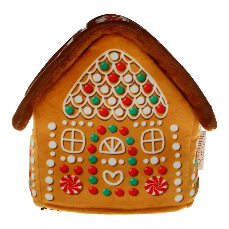Territory Holiday Dog Toy Gingerbread House 3 In 1