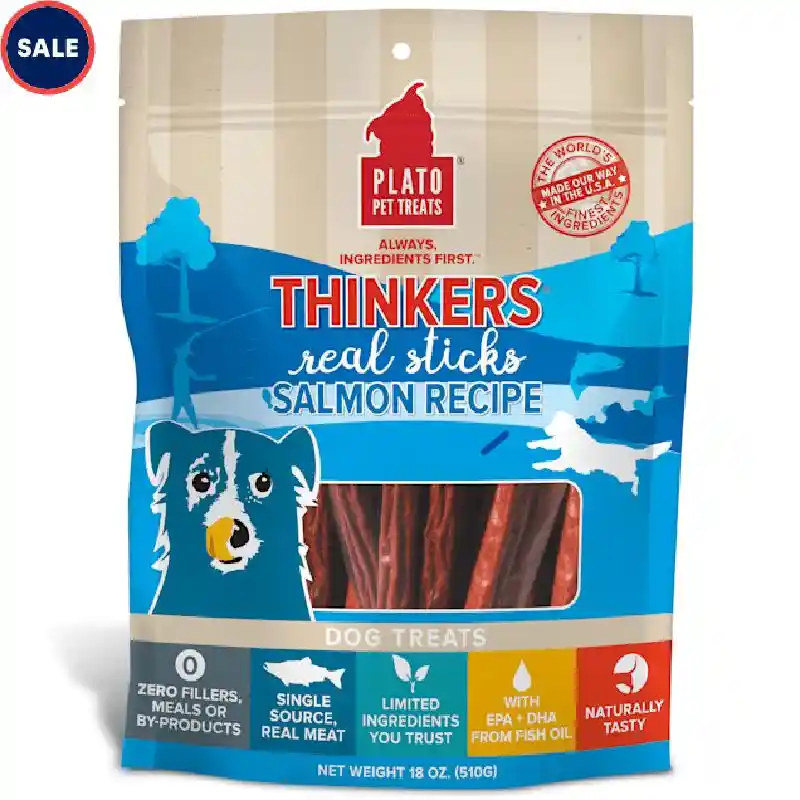 Plato Thinkers Real Stick Salmon 18-oz