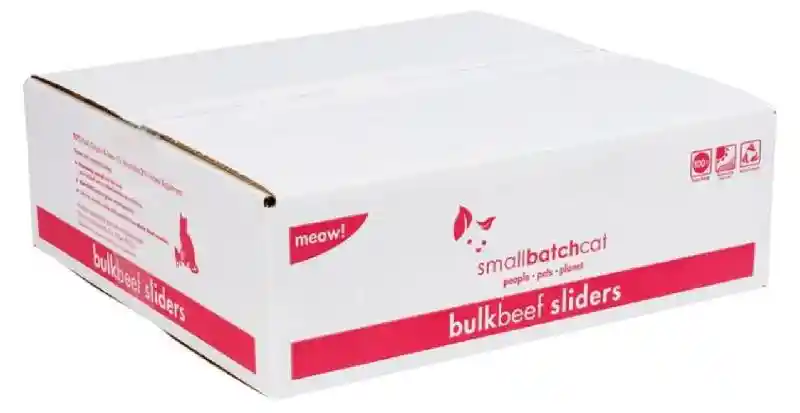Smallbatch Cat Beef Sliders Bulk Frozen 9lb
