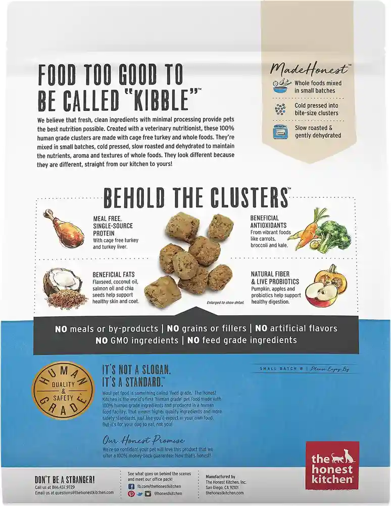 Clusters Grain Free Turkey Dry Dog Food 20-lb