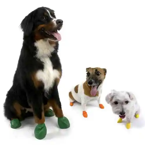 Waterproof Dog Boots, Black, 12 Count X-large