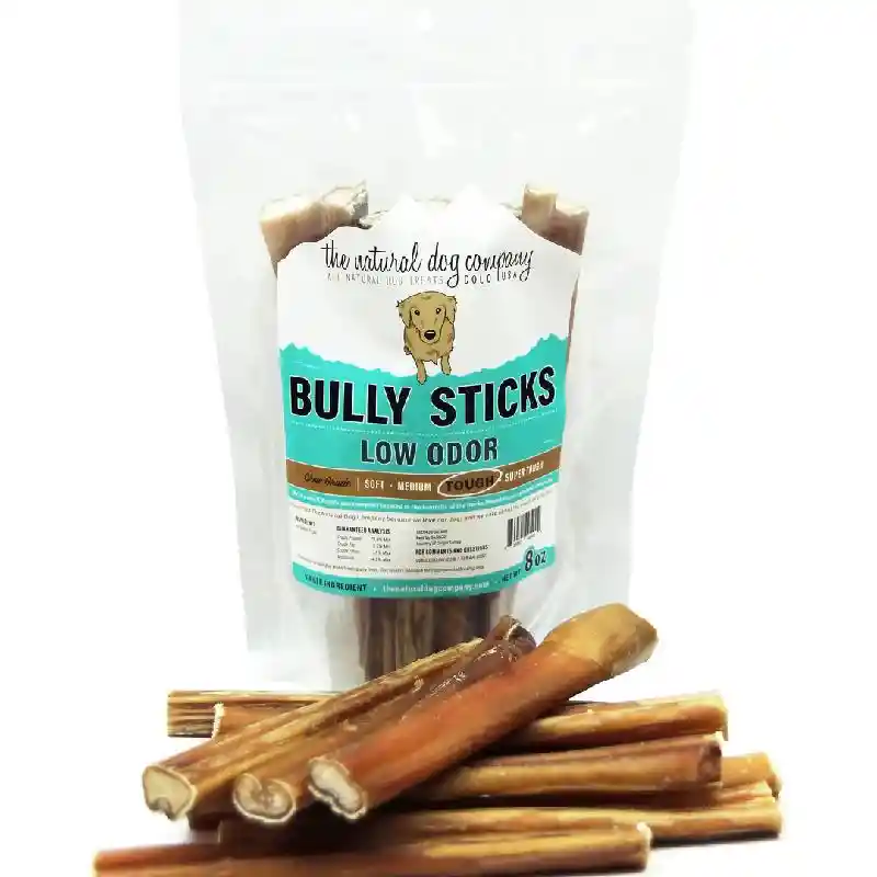 The Nat Dog Company 6" Bully Sticks Odor Free 8-oz