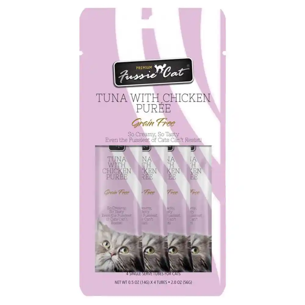 Fussie Cat Premium Gf Tuna & Chicken Puree 2 Oz