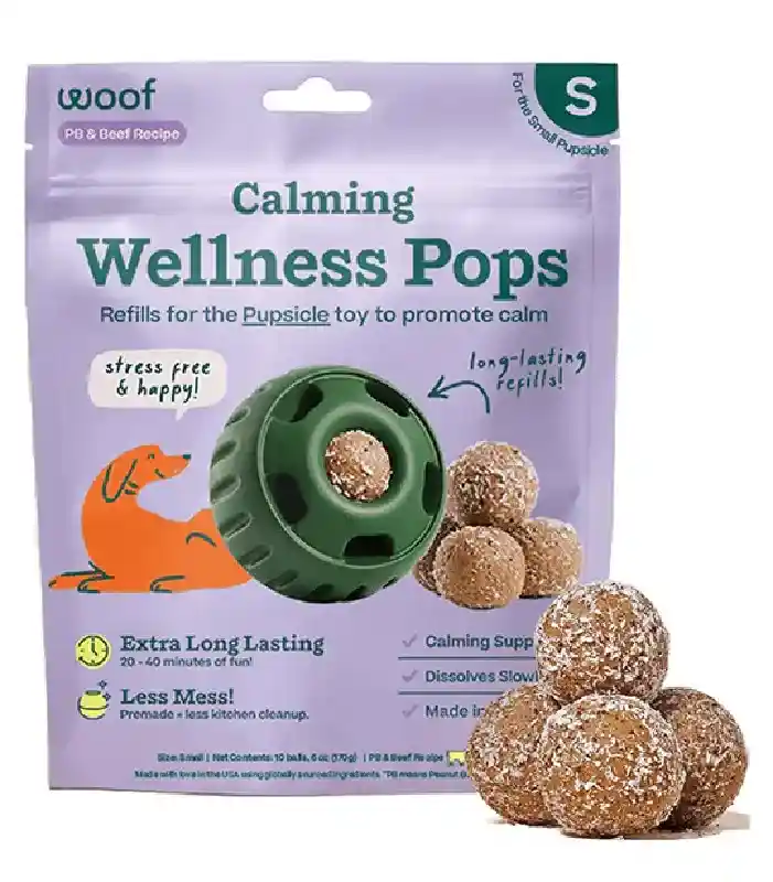 Woff Small Pops Beef Calming 6.5 Oz