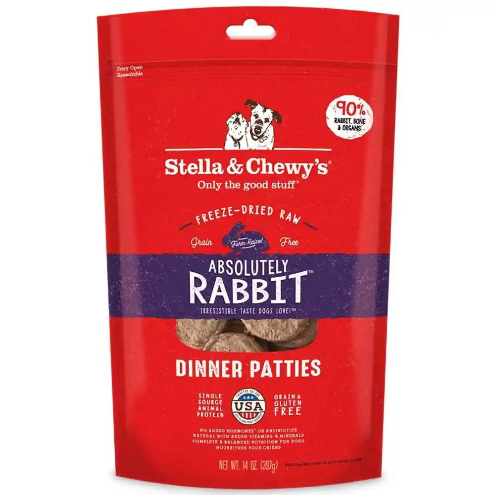 Dinner Patties Absolutely Rbt Gf Fd Raw Dog 14-oz
