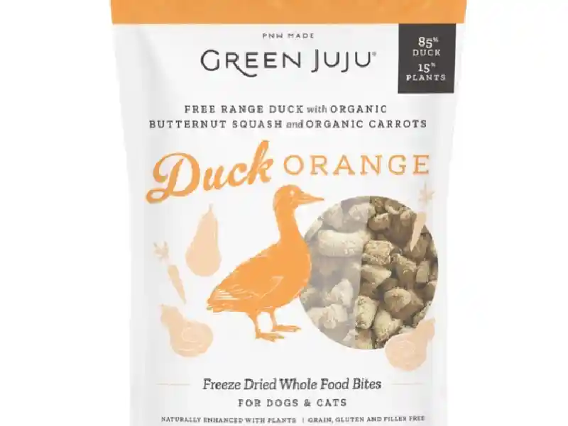 Green Juju Duck Orange Freeze-dried Bites 3-oz