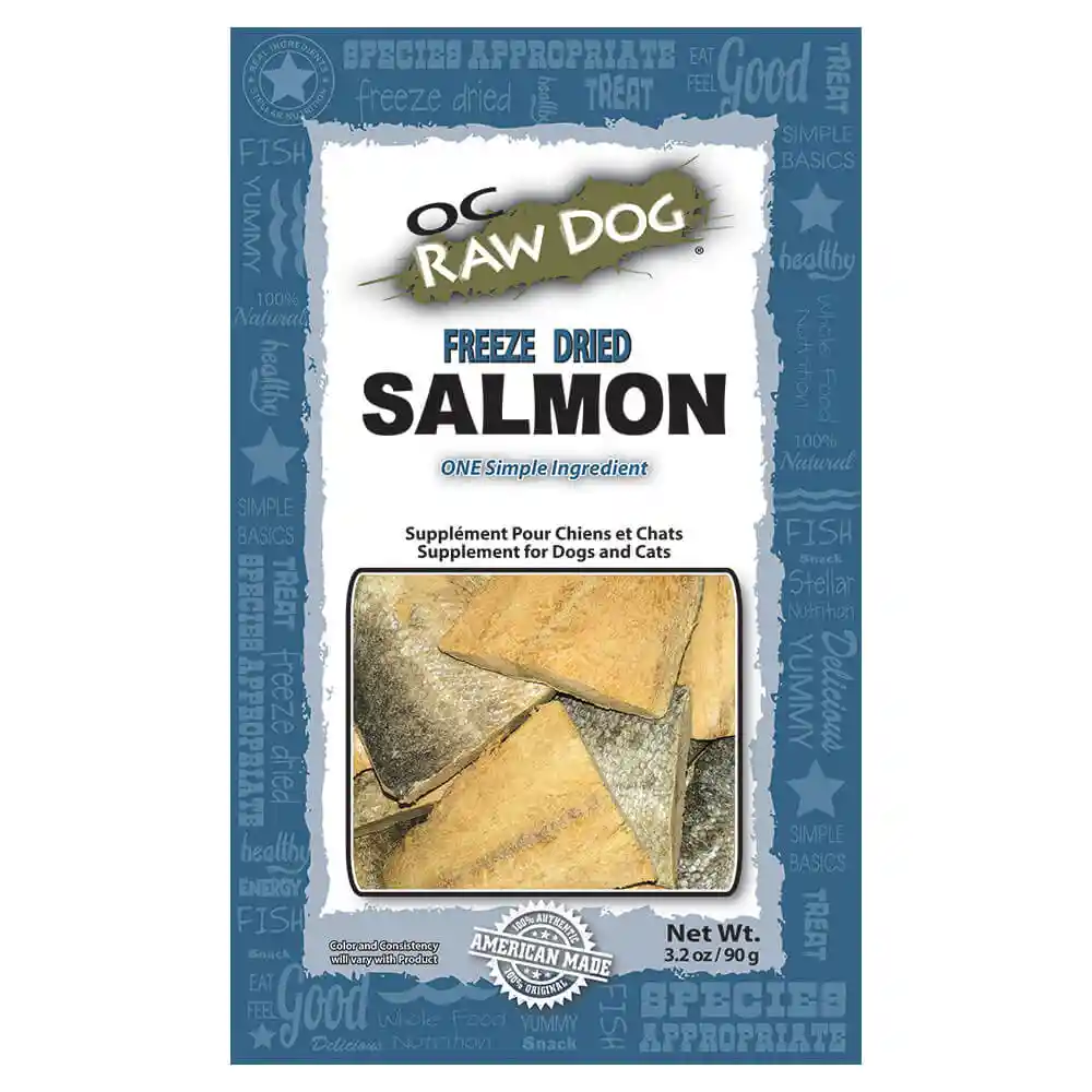 Oc Raw Freeze Dried Salmon 3.2-oz