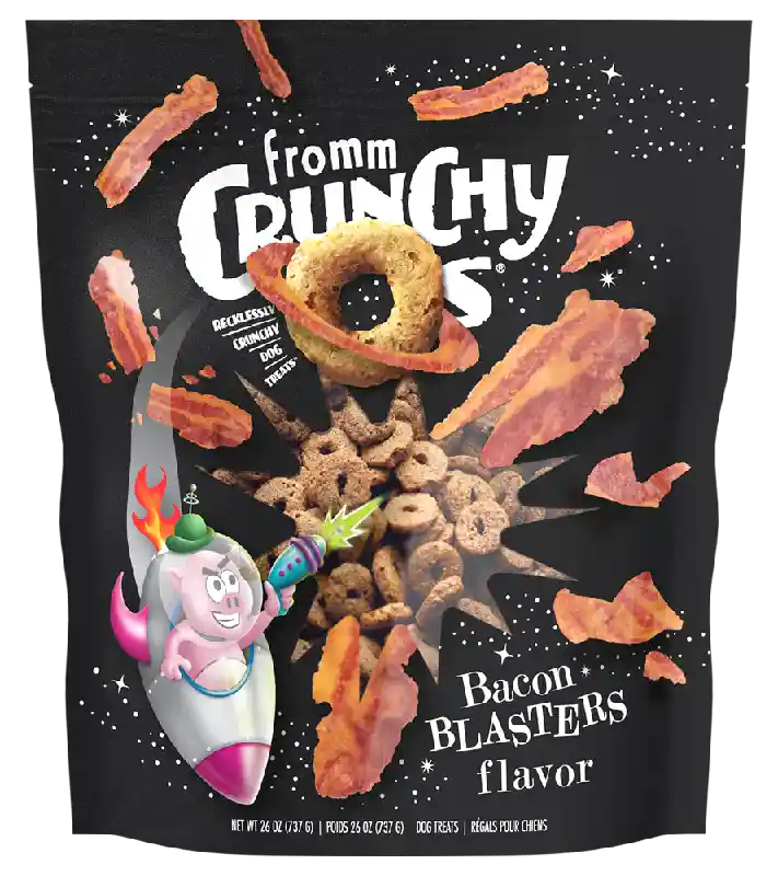 Fromm Dog Crunchy Os Bacon Blasters Treat 6-oz