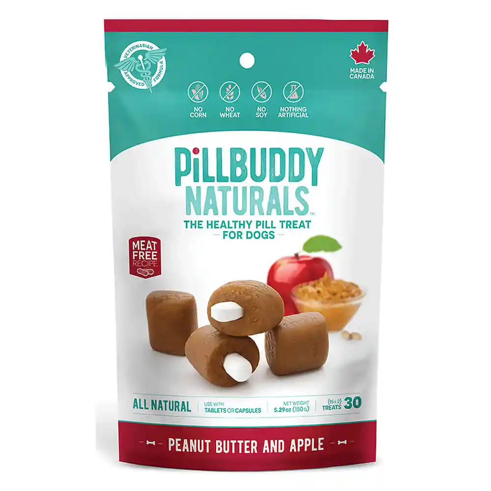 Presidio Dog Pill Buddy Naturals Pb & Apple 30 Ct
