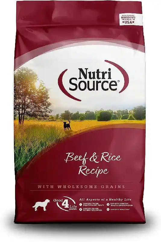 Nutrisource Dog Adult Beef & Rice 26-lb