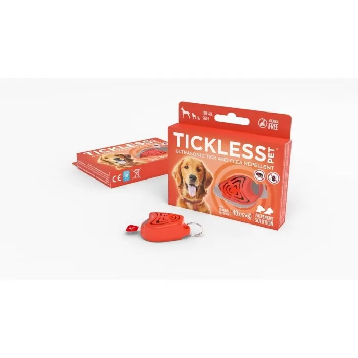 Tickless Ultrasonic Repellent Pet Orange