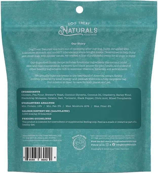 Dog Treat Naturals Chicken & Cranberry 10oz