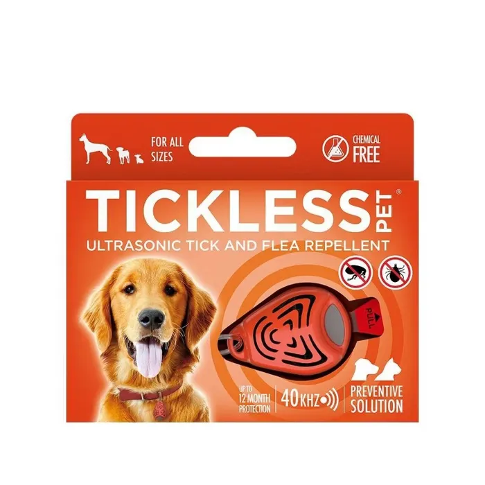 Tickless Ultrasonic Repellent Pet Orange