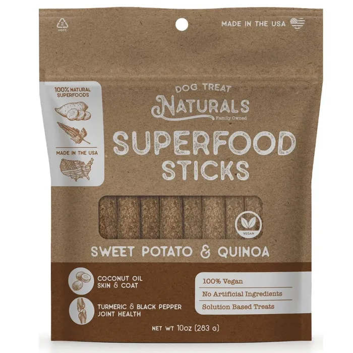 Dog Treat Naturals Swp & Quinoa Sticks 10-oz